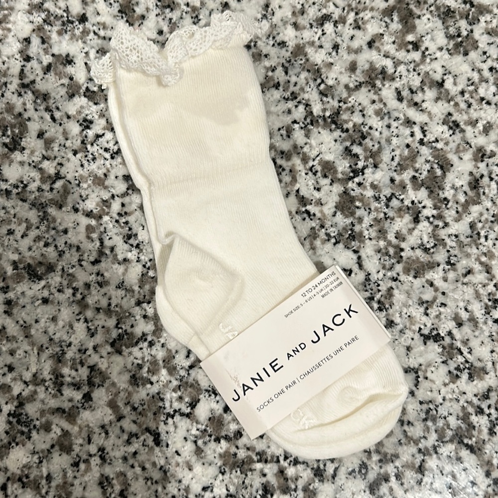Brand new Janie and Jack girls socks 12-24 month / size 5-6